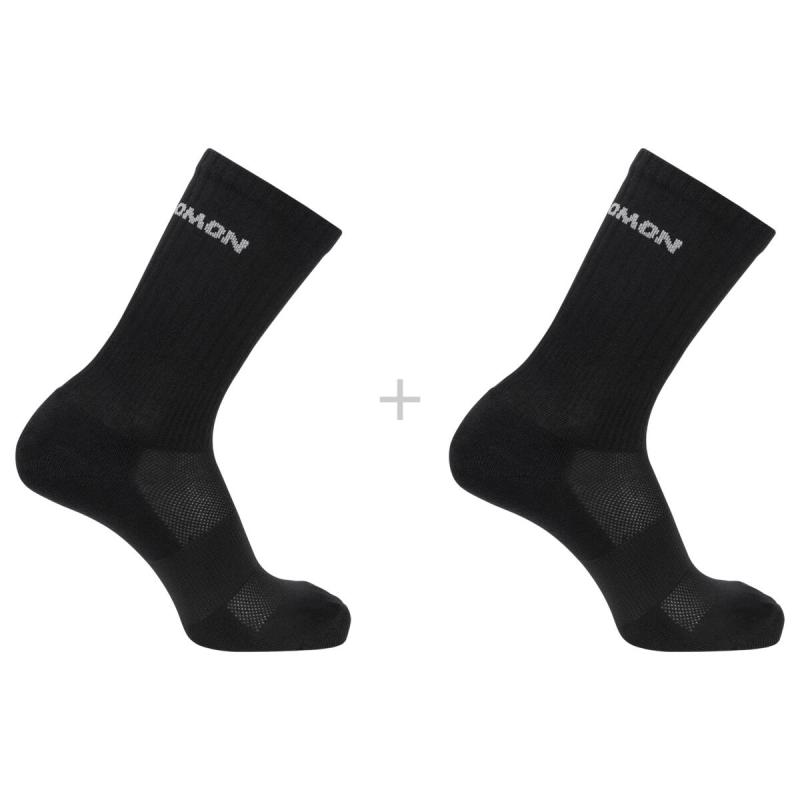Ponožky Salomon EVASION CREW 2-PACK Black
