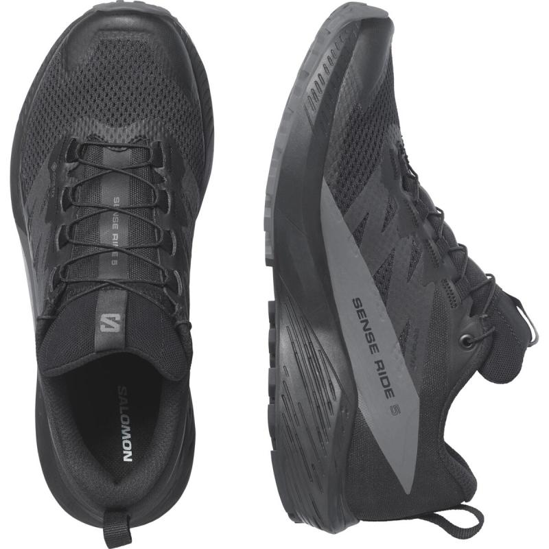 Dámska bežecká obuv Salomon SENSE RIDE 5 GTX W Black/Mgnt/Black