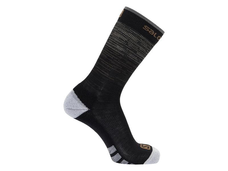 Ponožky Salomon PREDICT CREW Black / White / Aroow Wood
