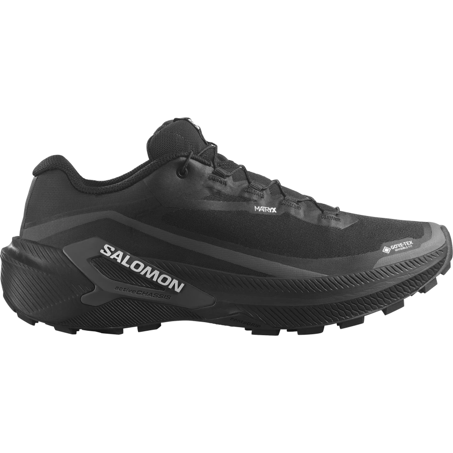 Nepremokavá pánska bežecká obuv Salomon GENESIS 2 GTX Black / Black