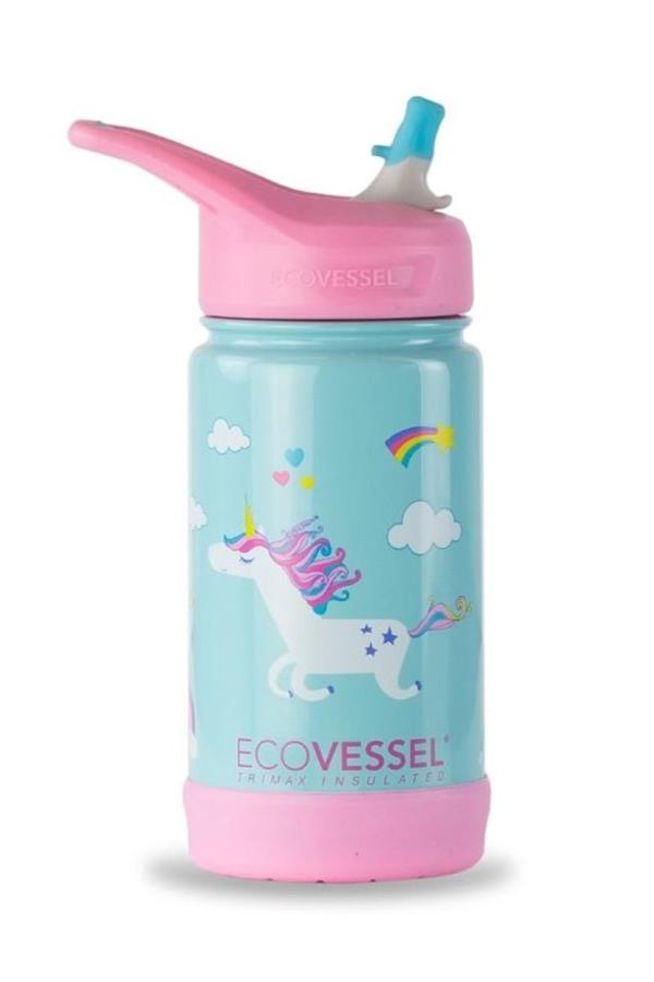 Detská nerezová termofľaša Eco Vessel Frost 355 ml - Unicorn