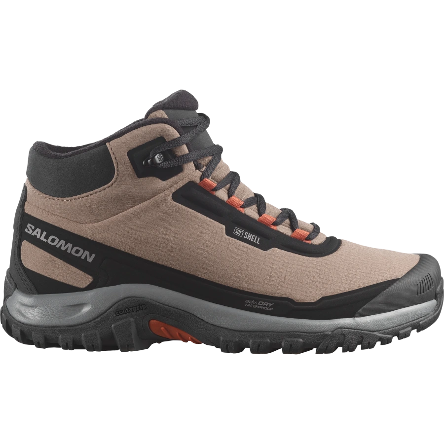 Pánska zimná obuv Salomon SHELTER WP Stone Gray / Black / Rainy