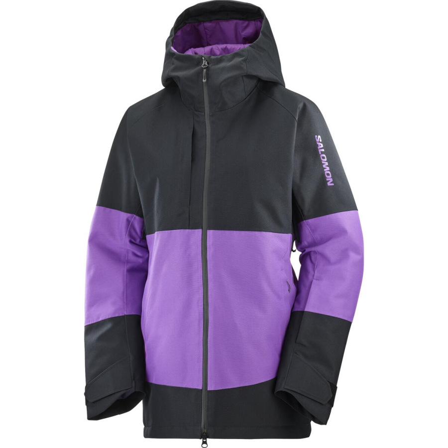 Bunda SALOMON BASHLEY PUFF JACKET W DEEP BLACK/Royal P