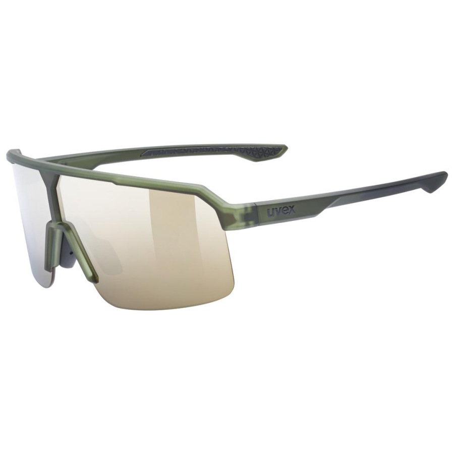 Slnečné okuliare UVEX RAMP OLIVE matt/mirror gold s3
