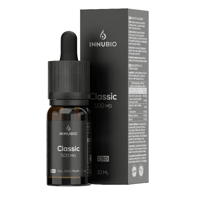 Konopný olej Innubio Classic 500 mg (5%) CBD