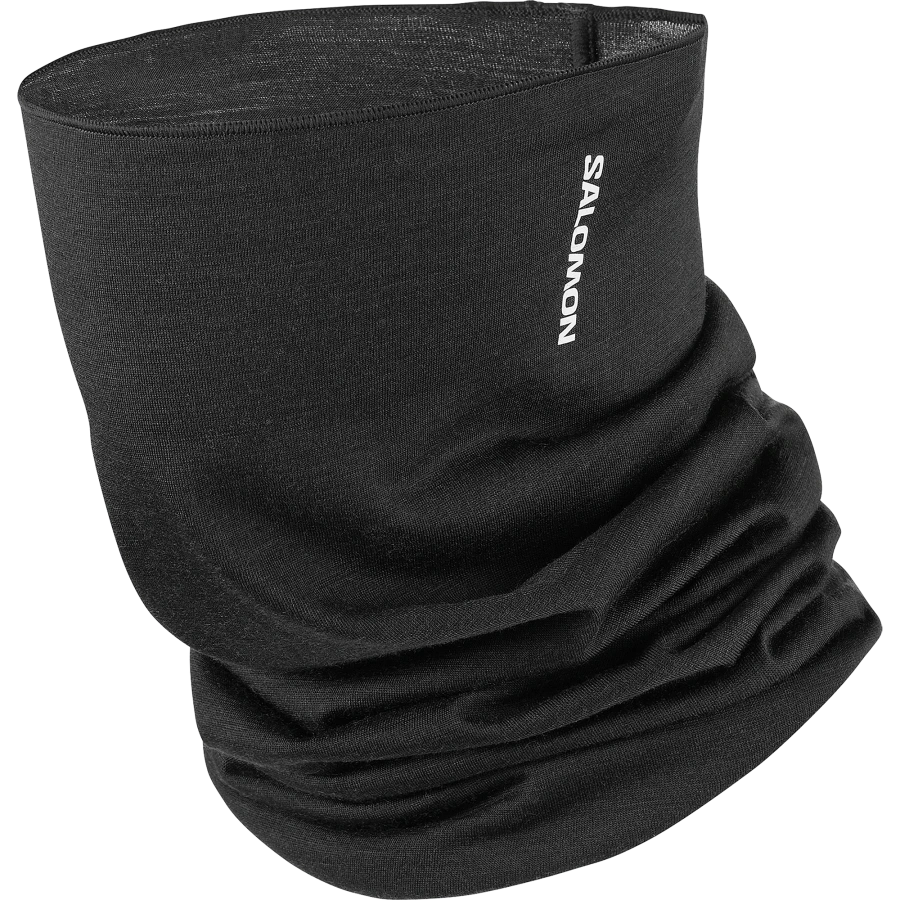 Nákrčník Salomon MERINO NECK GAITER U DEEP BLACK