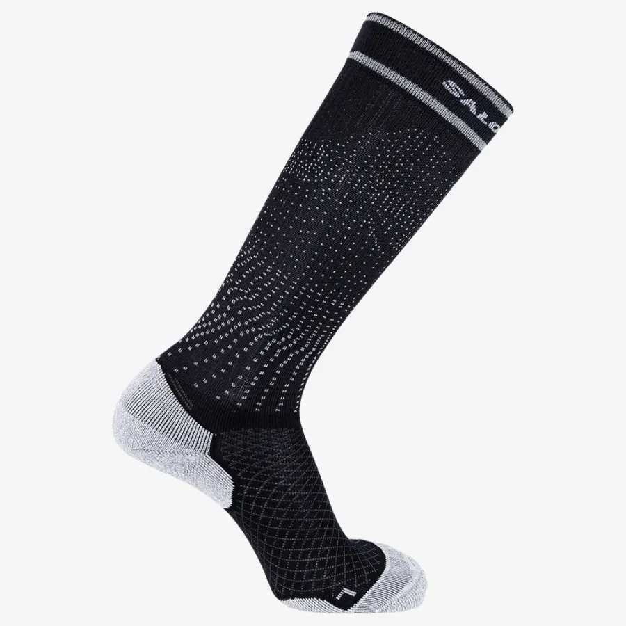Kompresné ponožky Salomon COOLPRESSION Deep Black / Alloy