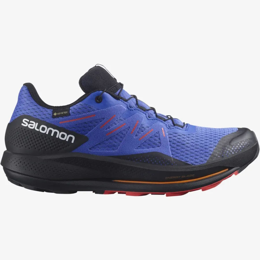 Pánska nepremokavá trailová bežecká obuv Salomon PULSAR TRAIL GTX Dazzling Blue / Black