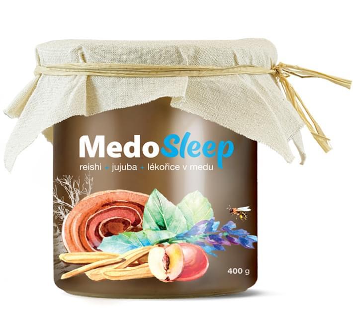 MedoSleep - Reishi, jujuba a sladké drievko v mede I MycoMedica®