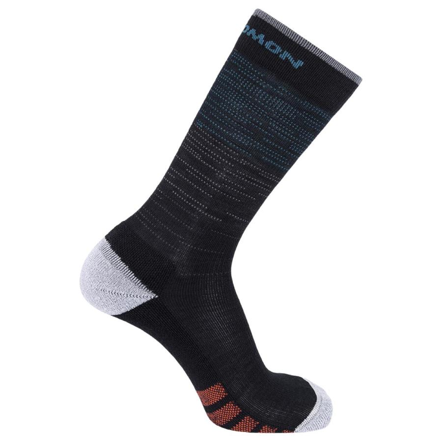 Ponožky Salomon PREDICT CREW DEEP BLACK/PACIFIC