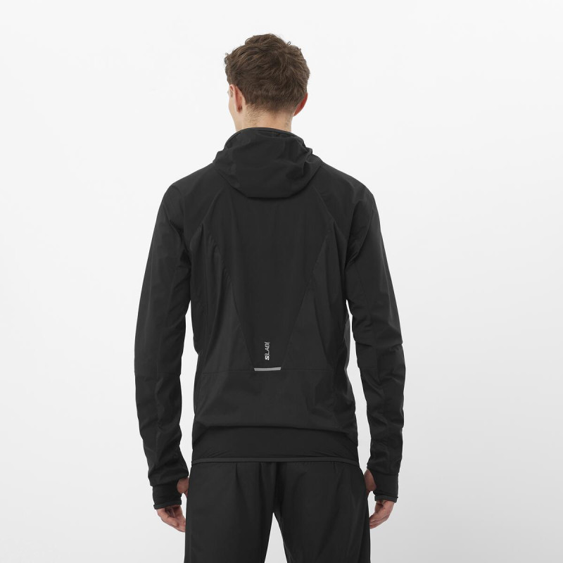 Univerzálna bežecká bunda Salomon S/LAB ULTRA HYBRID JKT U Deep Black 3