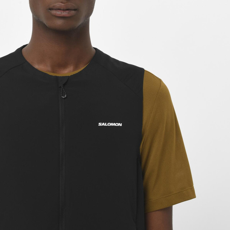 Bežecká vesta Salomon MNTAIN FLEX HYB VST M Deep Black 3
