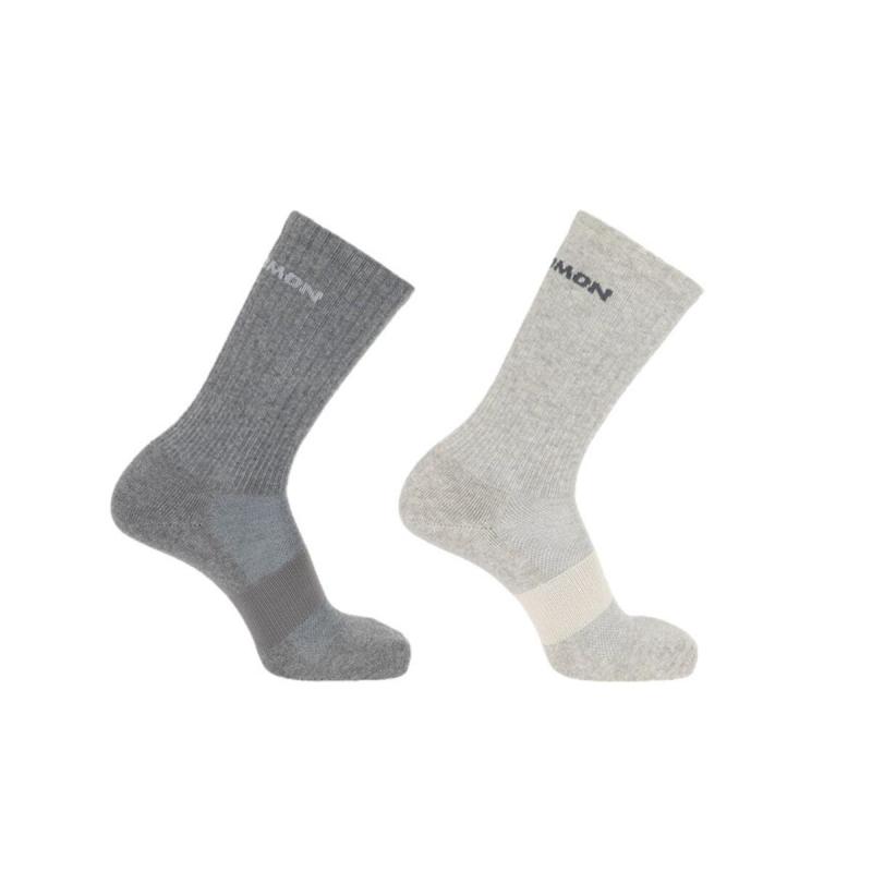 Ponožky EVASION CREW 2-PACK Light Grey. / Heather - 2 páry ponožiek v jednom balení