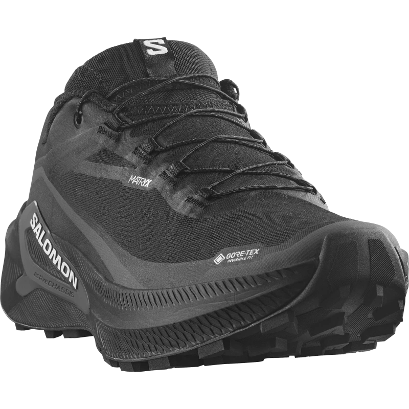 Nepremokavá pánska bežecká obuv Salomon GENESIS 2 GTX Black / Black 1