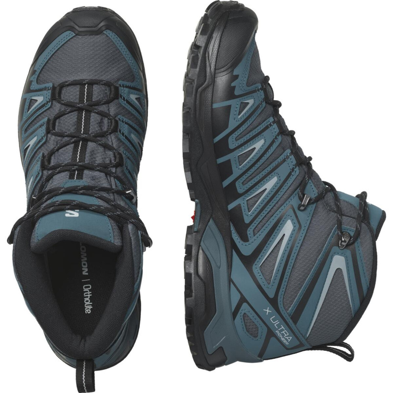 Pánska outdoorová obuv Salomon X ULTRA PIONEER MID GTX Ebony/Star 3