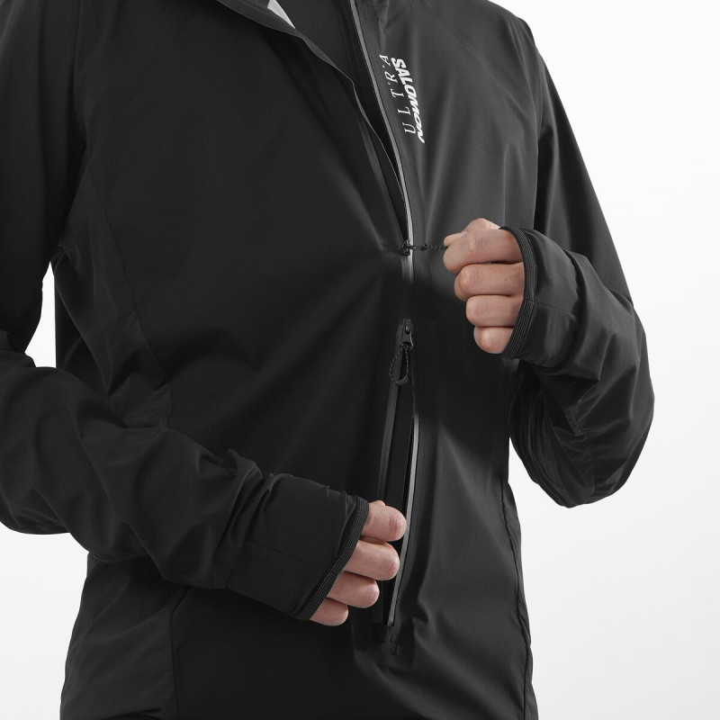 Univerzálna bežecká bunda Salomon S/LAB ULTRA HYBRID JKT U Deep Black 4