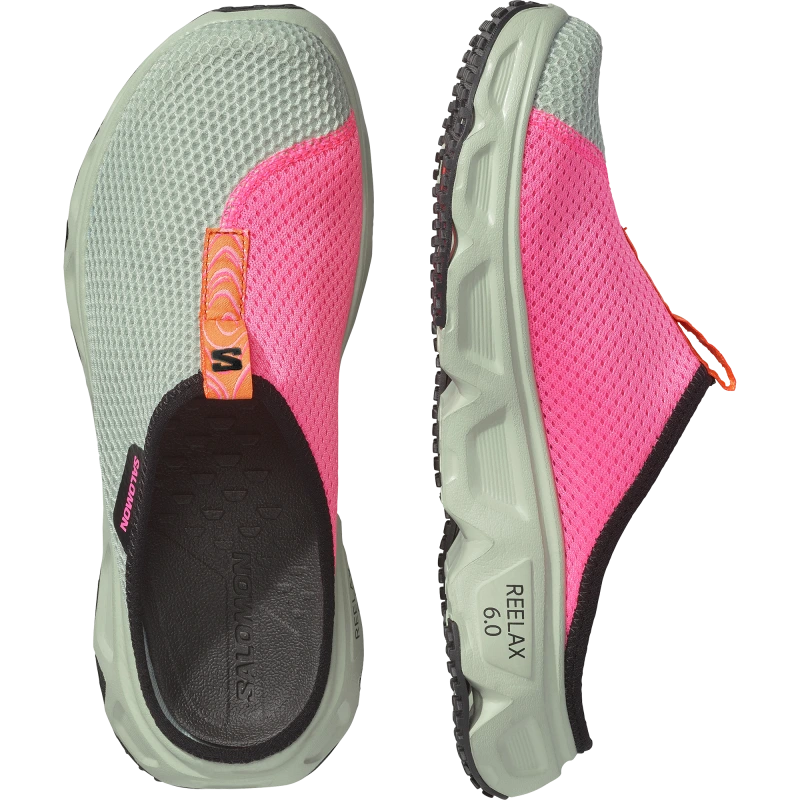 Dámske šľapky Salomon REELAX SLIDE 6.0 W ICON Green Milieu / Black 5