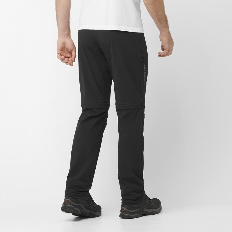 Nohavice WAYFARER ZIP OFF PANTS M Deep Black