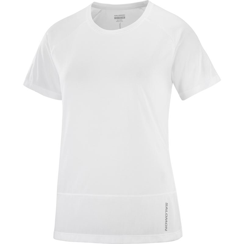Dámske bežecké tričko Salomon CROSS RUN SS TEE W White