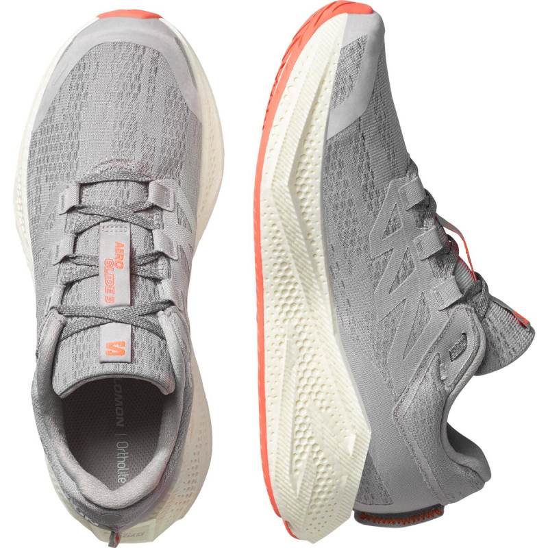 Cestná bežecká obuv Salomon AERO GLIDE 3 Alloy / Vanila / Neon 5