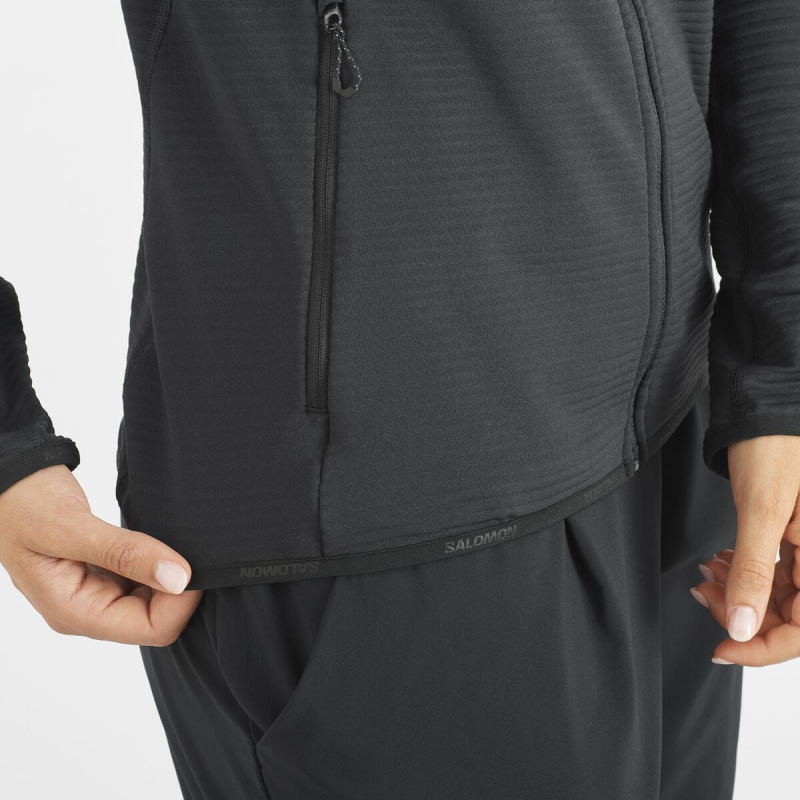 Dámska stredná vrstva Salomon SNTIAL LIGHTWARM HD W deep black 2