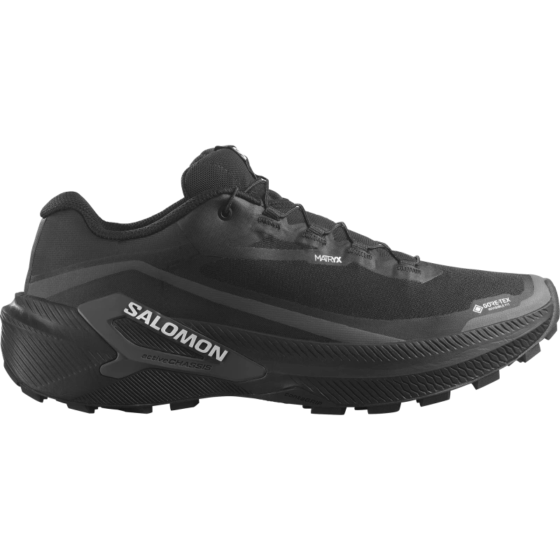 Nepremokavá pánska bežecká obuv Salomon GENESIS 2 GTX Black / Black