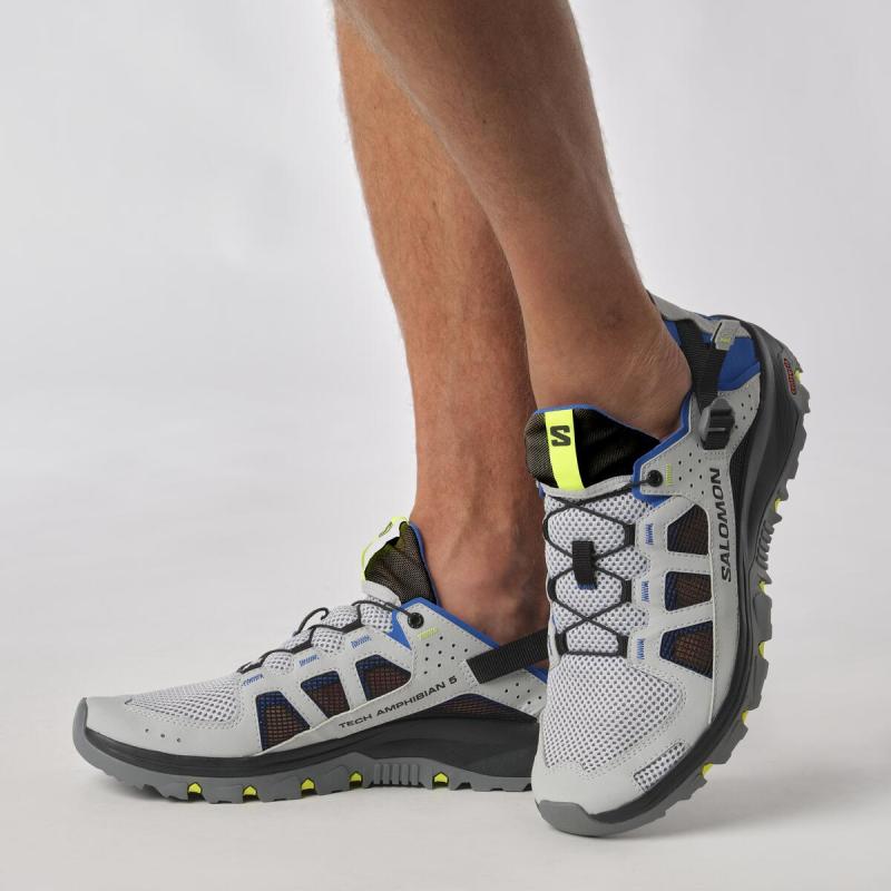 Pánska outdoorová obuv Salomon TECHAMPHIBIAN 5 Prlblu / Lapis / Yellow