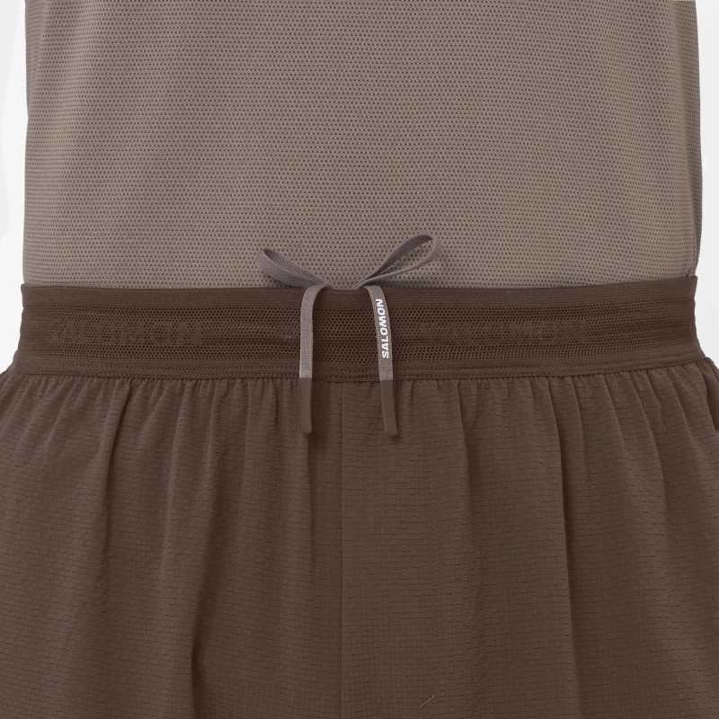 Pánske bežecké trenky Salomon SENSE AERO SHORTS 7 M Coffee Bean 1