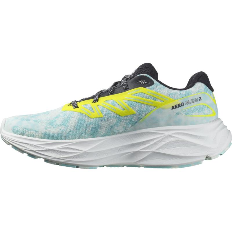 Dámska cestná bežecká obuv Salomon AERO GLIDE 2 W White/Sulphr/Taturq