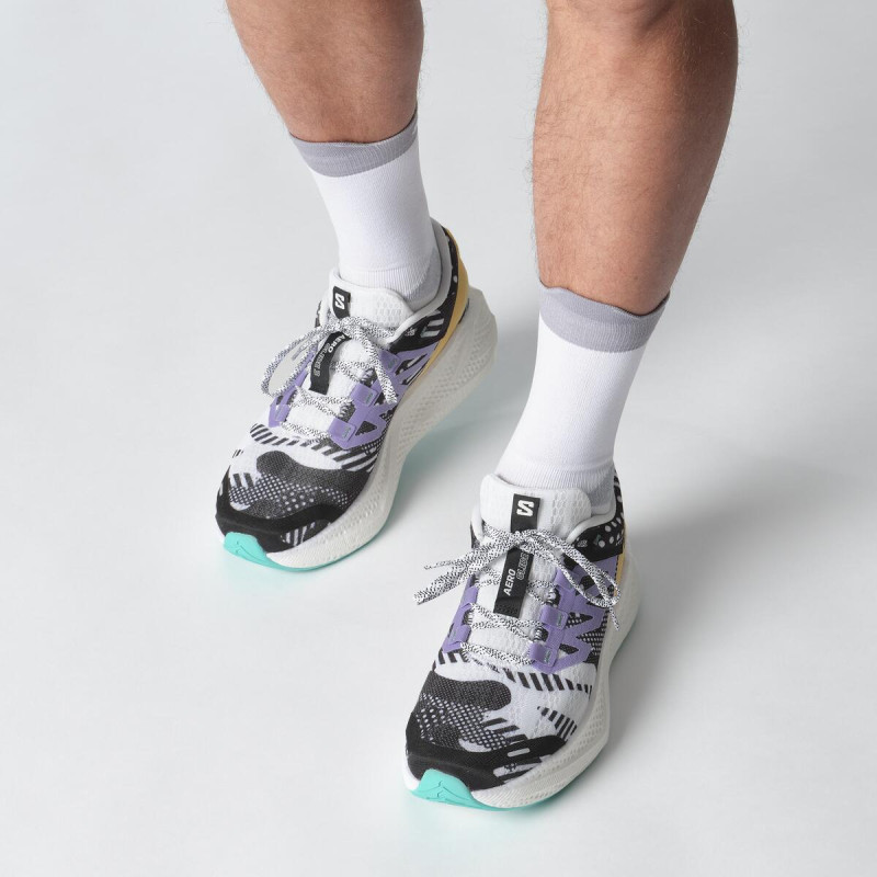 Cestná bežecká obuv Salomon AERO GLIDE 3 PROTO PACK Wht/Black/W 6
