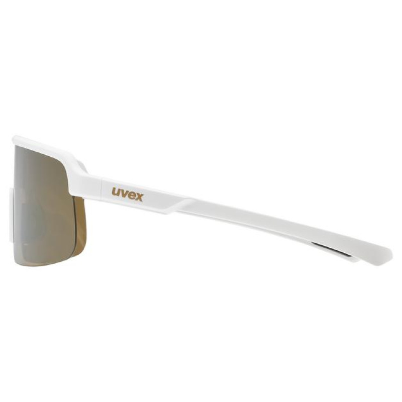 Slnečné okuliare UVEX DYRT white matt/mir.gold 4