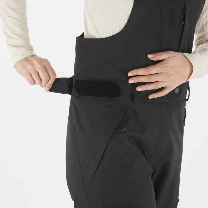 Oteplovačky BASHLEY BIB PANT W DEEP BLACK 1