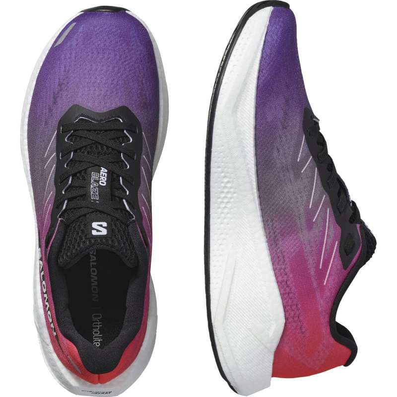 Dámska cestná bežecká obuv Salomon AERO BLAZE 3 GRADIENT W Neon F/Libe 5