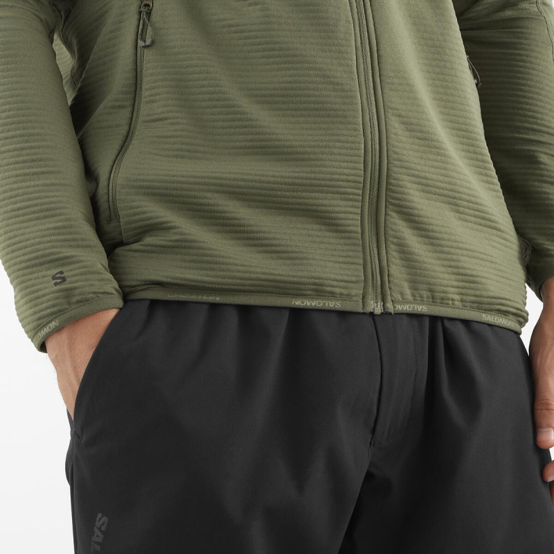 Pánska stredná vrstva Salomon SNTIAL LIGHTWARM FZ M Grape Leaf 1