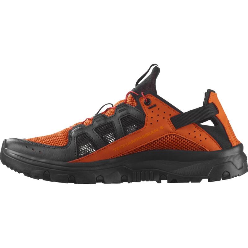 Pánska outdoorová obuv Salomon TECHAMPHIBIAN 5 Redora/Black/Turmer 4