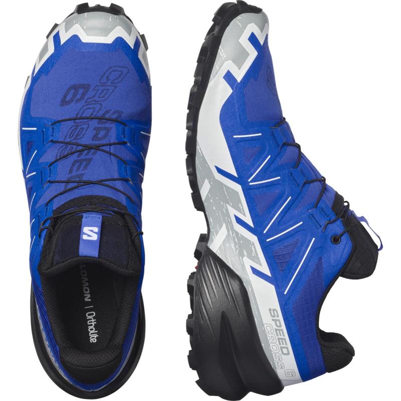 Pánska trailová obuv Salomon SPEEDCROSS 6 GTX Nautical Blue / Black / White