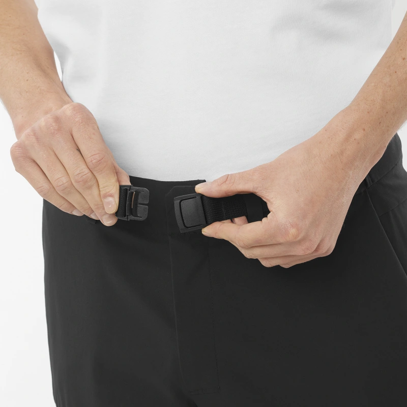 Krátke turistické nohavice Salomon OUTERPATH UTILITY SHORT M Deep Black 3