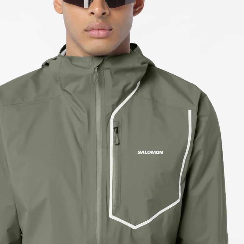 Bežecká bunda Salomon BONATTI PRO JKT M CASTOR GRAY 2