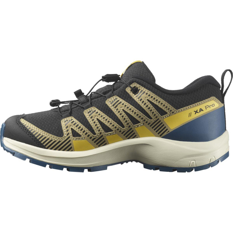 Detská nepremokavá obuv Salomon XA PRO V8 CSWP J Black / Turbul / Quar 1