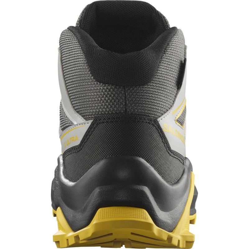Detská nepremokavá obuv Salomon X ULTRA MID GTX J Clrock / Black / Spice 3