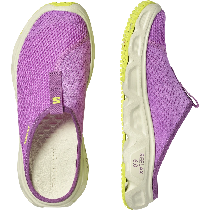 Dámske šľapky Salomon REELAX SLIDE 6.0 W Iris Orchid / Aspargus Green 5