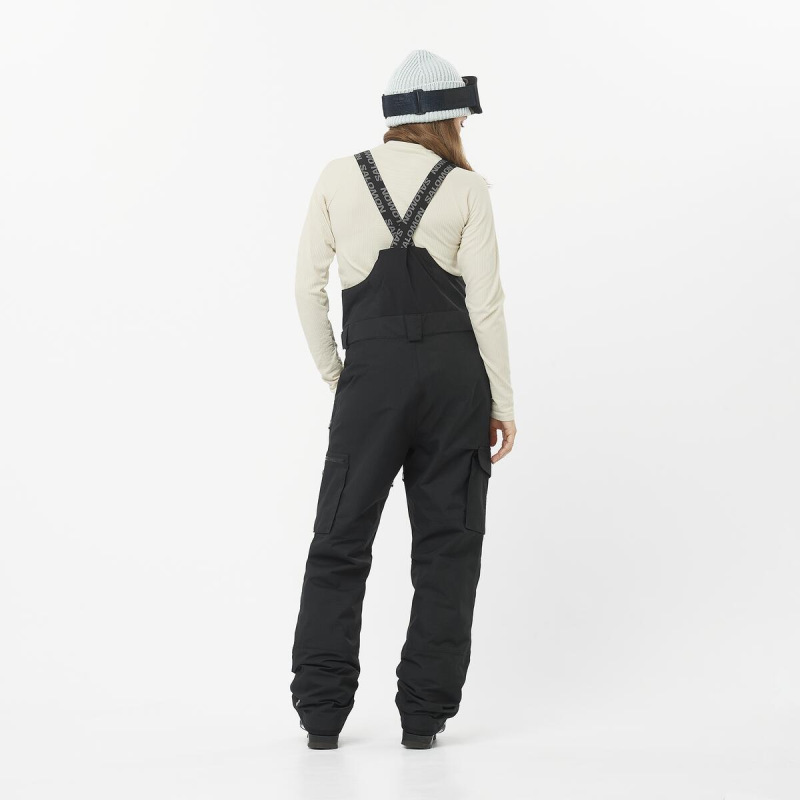 Oteplovačky BASHLEY BIB PANT W DEEP BLACK 4