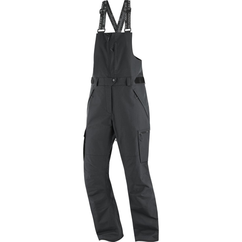 Oteplovačky BASHLEY BIB PANT W DEEP BLACK