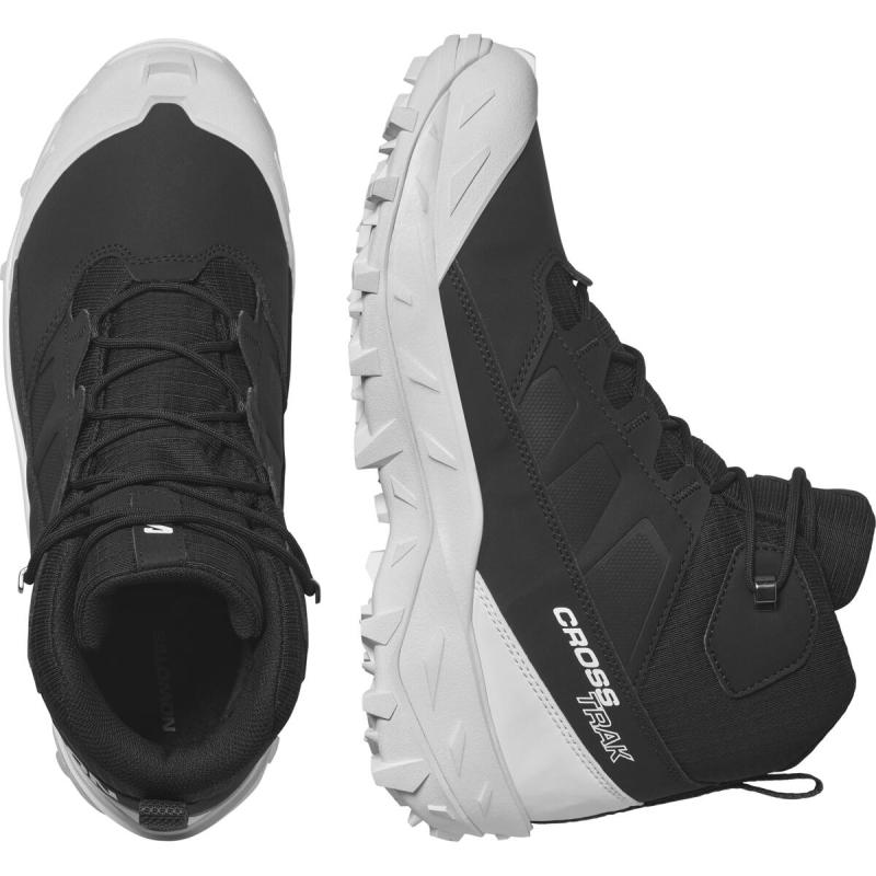 Pánska zimná obuv Salomon CROSSTRAK WP Black/Black/White