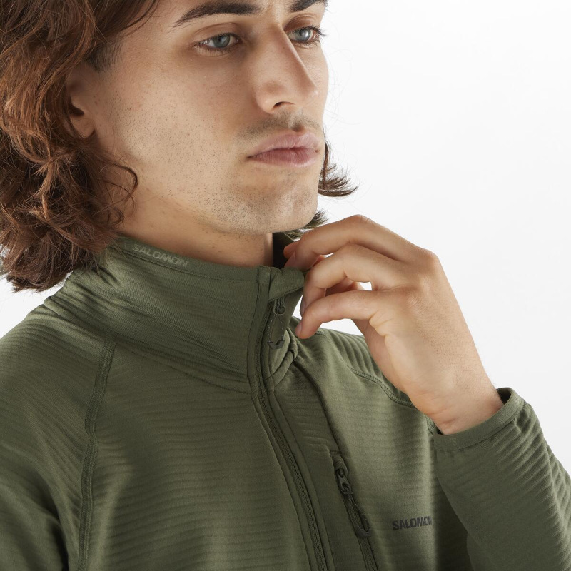 Pánska stredná vrstva Salomon SNTIAL LIGHTWARM FZ M Grape Leaf 3