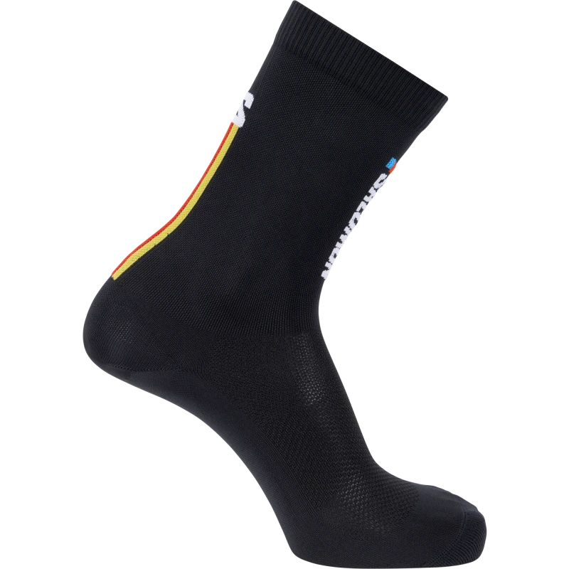 Ponožky Salomon PULSE Ponožky Salomon PULSE Race Flag Crew Black