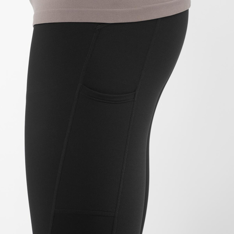Pánske zateplené nohavice Salomon SHKout CORE WARM TIGHTS Deep Black 2