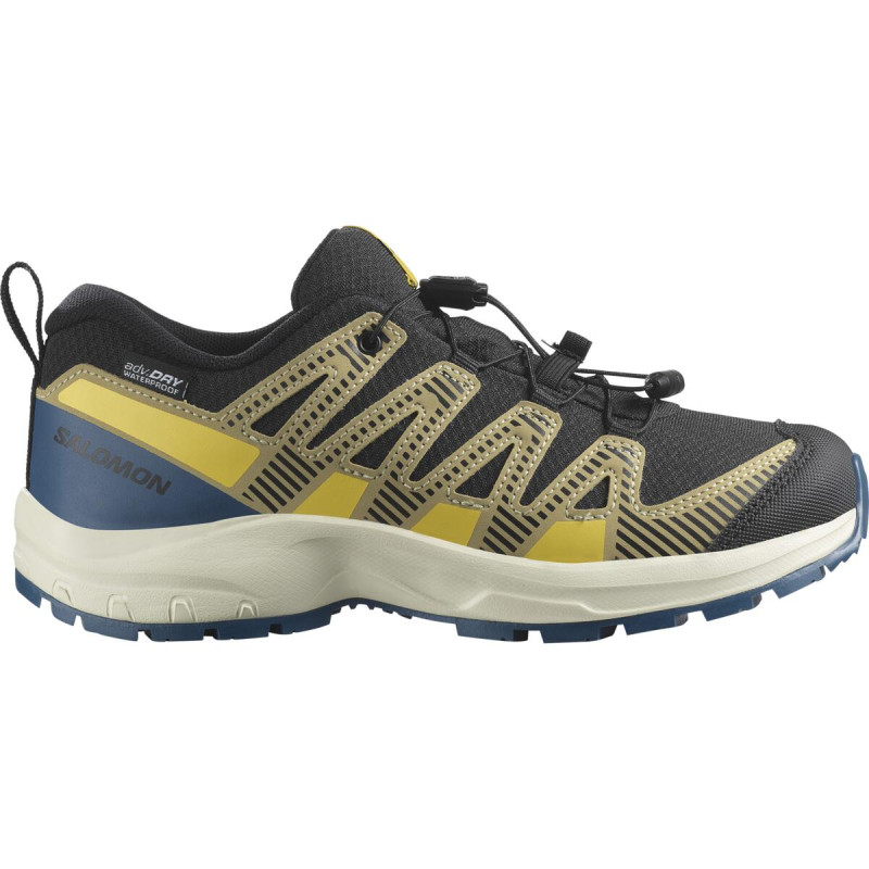 Detská nepremokavá obuv Salomon XA PRO V8 CSWP J Black / Turbul / Quar