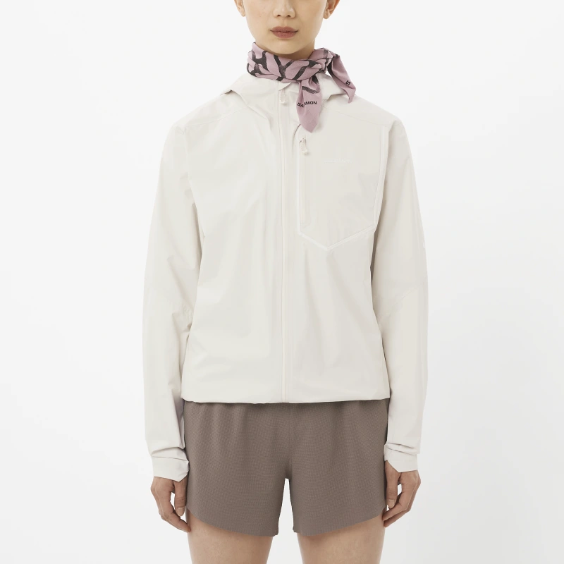 Dámska bežecká bunda Salomon BONATTI PRO JKT W Whisper White 1