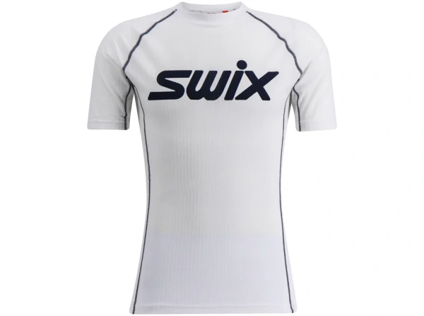 Pánske funkčné tričko Swix RaceX Classic SHORT Sleeve M - Bright White/Dark Navy